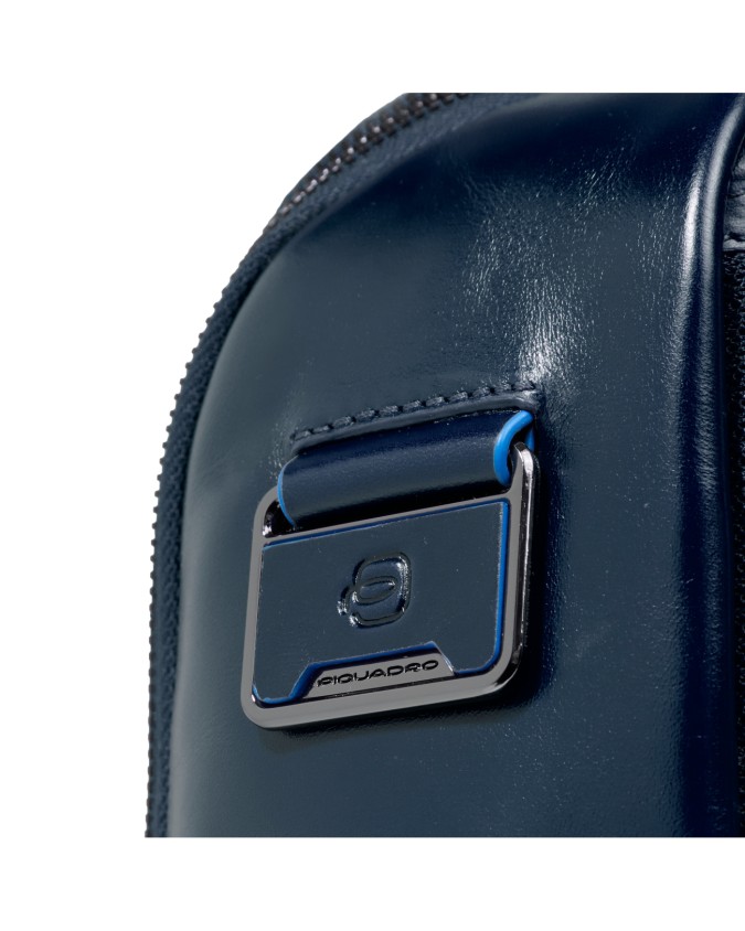 Piquadro - Zaino uomo in pelle fast-check porta pc 14'' Blue