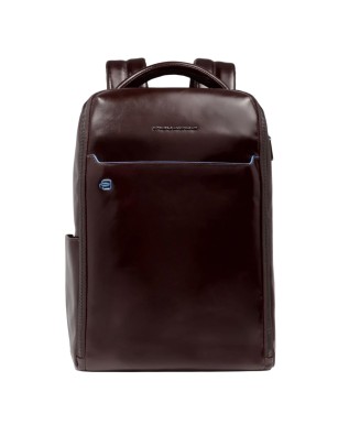Piquadro - Men's Leather Backpack with Fast-Check 14''...