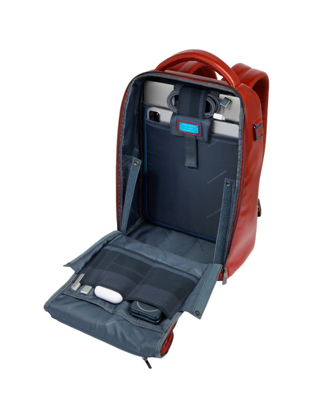  Piquadro - Zaino uomo in pelle fast-check porta pc 14'' Blue