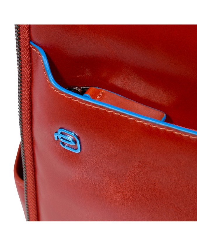  Piquadro - Zaino uomo in pelle fast-check porta pc 14'' Blue