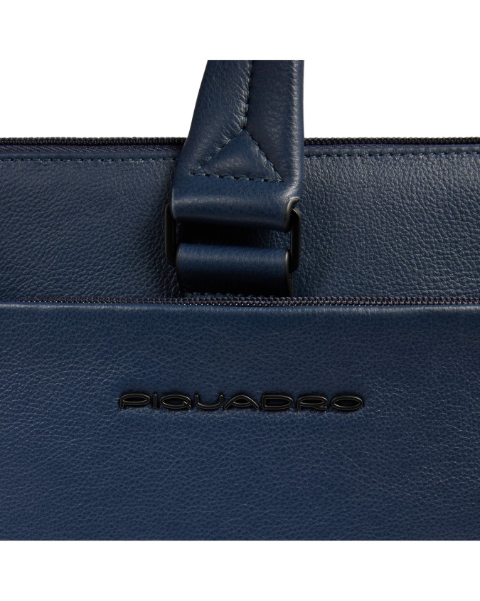  Piquadro - Cartella uomo porta pc 15.6'' in pelle RFID Russel