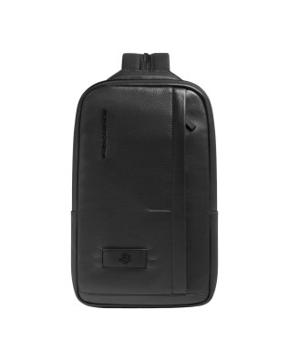 Piquadro - Russel Men's Single-Shoulder Leather Backpack...