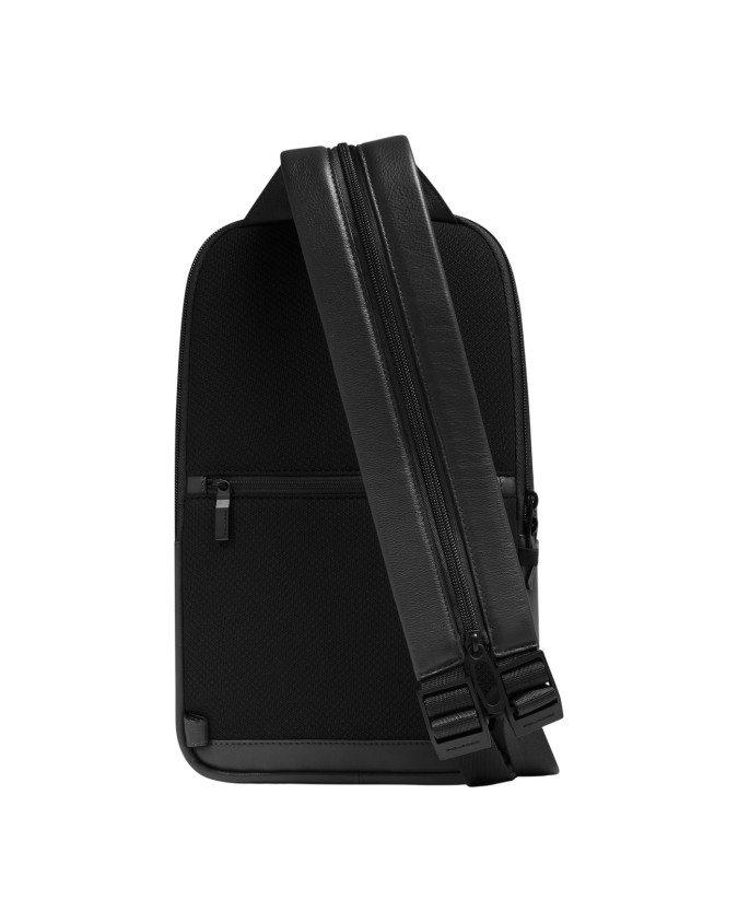  Piquadro - Zaino monospalla uomo in pelle porta iPad® RFID