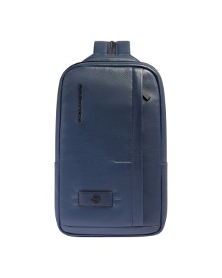 Piquadro - Russel Men's Single-Shoulder Leather Backpack...