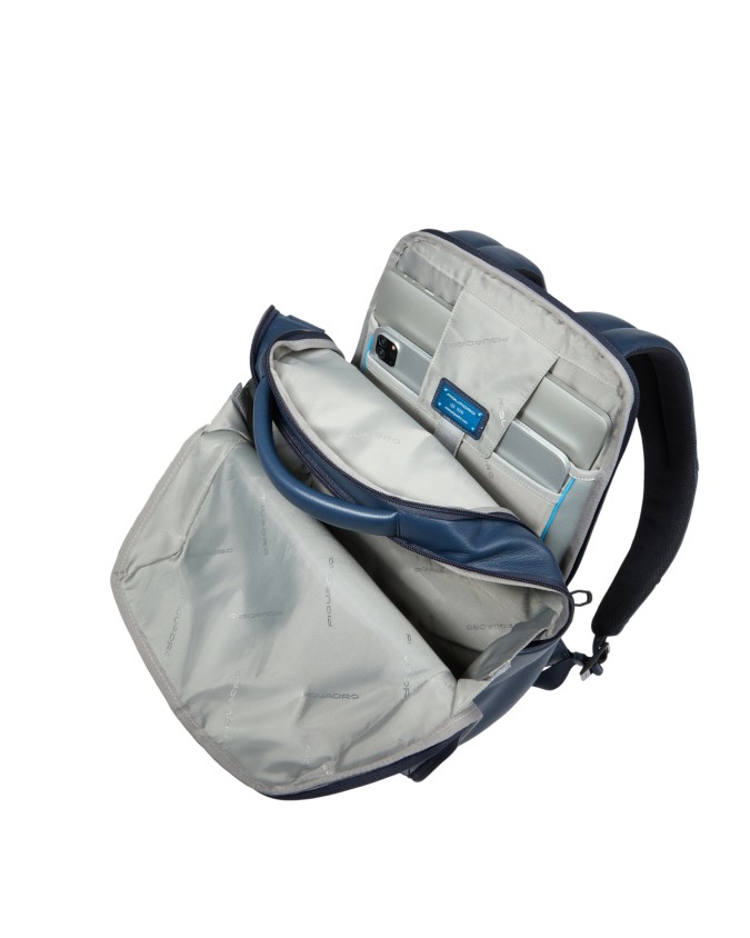  Piquadro - Zaino uomo porta pc 14'' in pelle RFID Russel