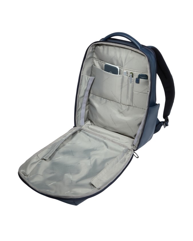  Piquadro - Zaino uomo porta pc 14'' in pelle RFID Russel
