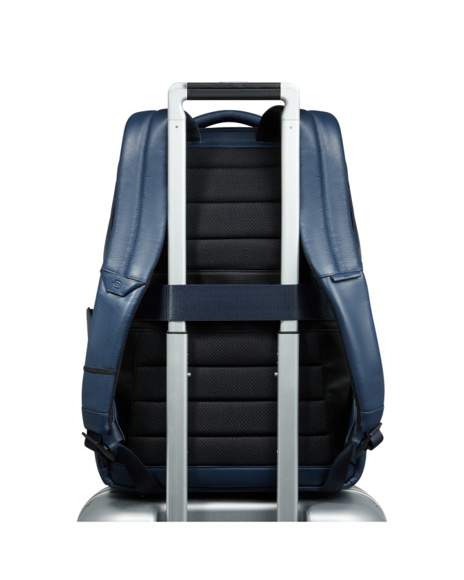  Piquadro - Zaino uomo porta pc 15.6'' in pelle RFID Russel