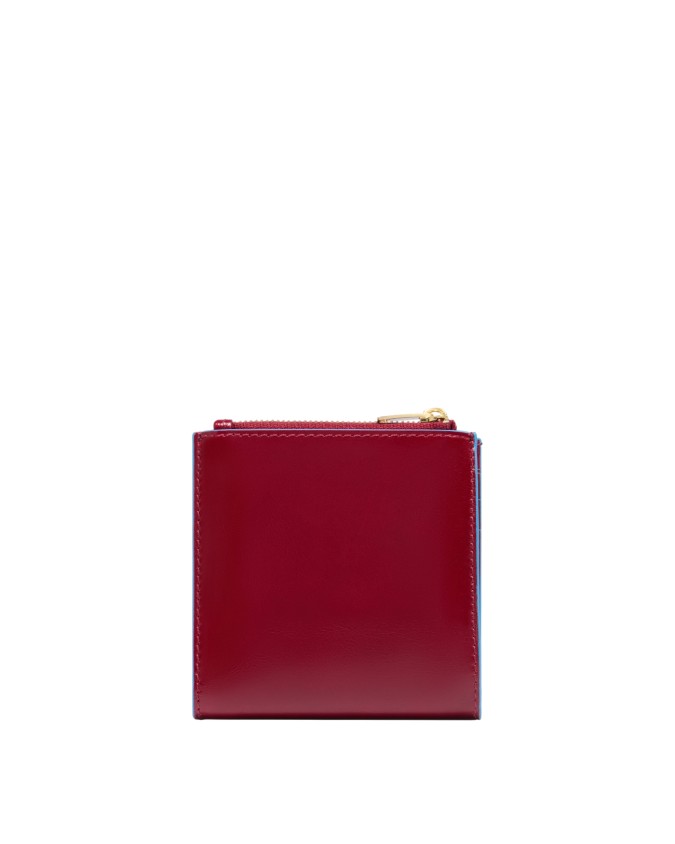  Piquadro - Portacarte donna con portamonete in pelle Blue