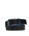  Piquadro - Cintura uomo in pelle con fibbia ad ardiglione Blue