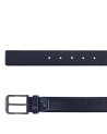  Piquadro - Cintura uomo in pelle con fibbia ad ardiglione Blue