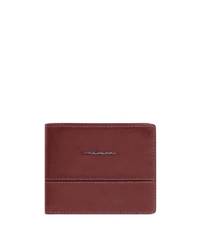  Piquadro - Portafoglio uomo in pelle con porta documenti RFID