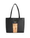Alviero Martini Prima Classe - Borsa shopping media in tessuto saffiano Bloom City
