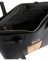 Alviero Martini Prima Classe - Borsa shopping media in tessuto saffiano Bloom City