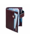 PIQUADRO - Organizer medio con patta in pelle mogano - Mogano -