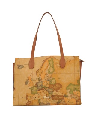  Alviero Martini Prima Classe - Borsa Shopping in Tessuto Geo 2