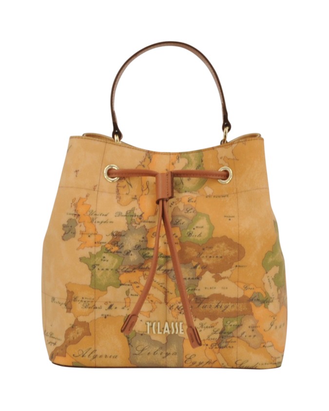  Alviero Martini Prima Classe - Borsa a Secchiello con Coulisse