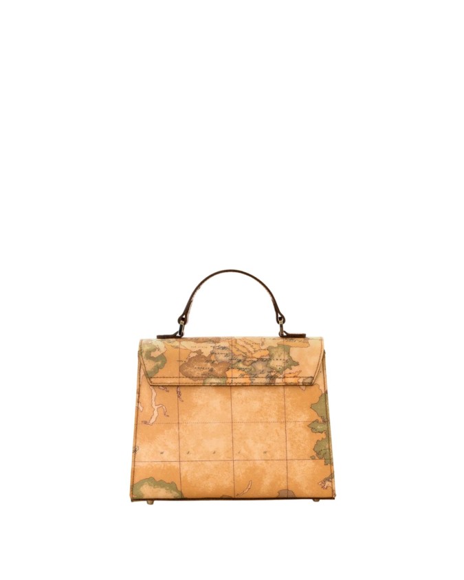  Alviero Martini Prima Classe - Mini tote con patta in tessuto