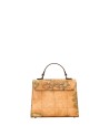  Alviero Martini Prima Classe - Mini tote con patta in tessuto