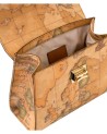  Alviero Martini Prima Classe - Mini tote con patta in tessuto