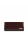 Piquadro - Women's mahogany leather wallet - Mahogany