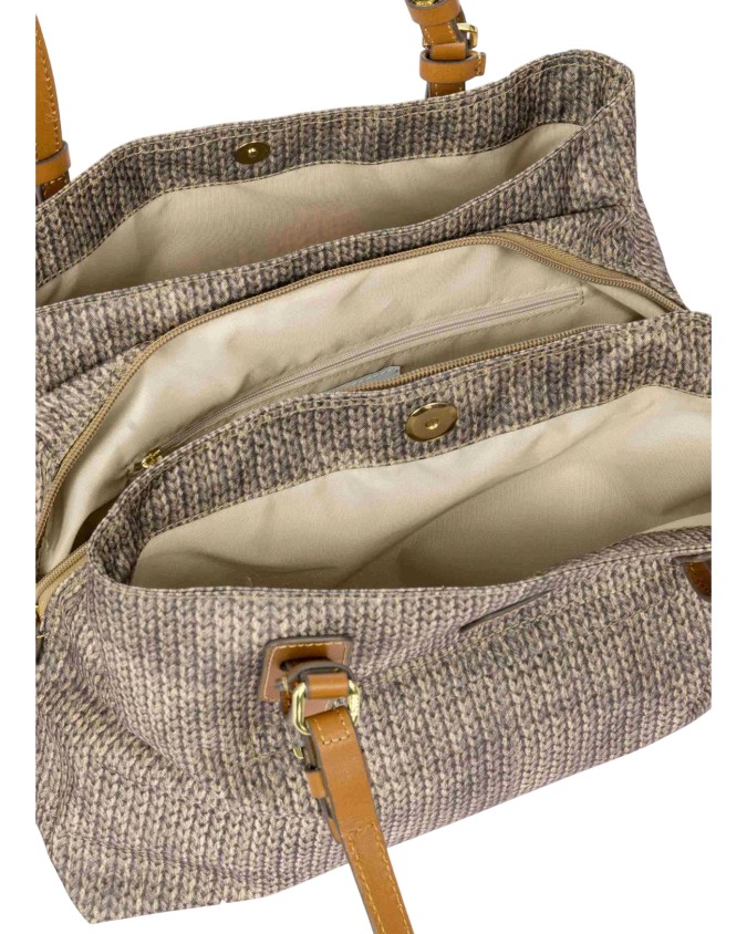  Bric's - Borsa a Spalla Tre Scomparti in Nylon X-Bag