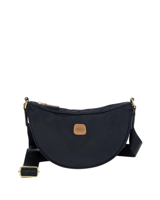 Bric's - Small Half-Moon Nylon X-Bag Crossbody Bag