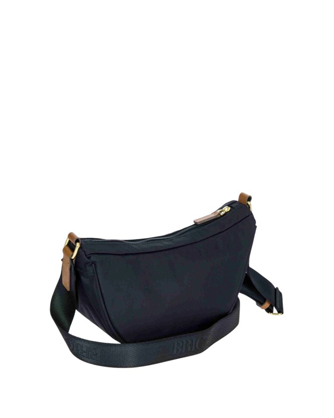  Bric's - Borsa a Tracolla Mezzaluna piccola in Nylon X-Bag