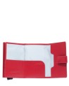 Piquadro x Ducati - Leather and Metal Credit Card Holder with Button