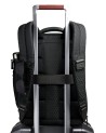  Piquadro - Zaino da Viaggio Modulare in Pelle e Tessuto Porta
