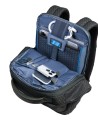  Piquadro - Zaino da Viaggio Modulare in Pelle e Tessuto Porta