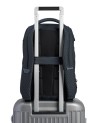  Piquadro - Zaino da Viaggio Modulare in Pelle e Tessuto Porta