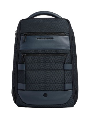 Piquadro - Modular Leather and Fabric Travel Backpack...