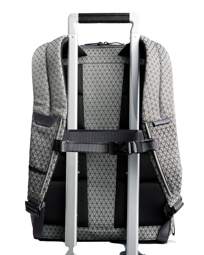  Piquadro - Zaino da Viaggio Modulare 2 in 1 in Pelle e Tessuto