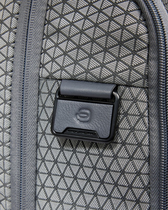  Piquadro - Zaino da Viaggio Modulare 2 in 1 in Pelle e Tessuto