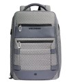  Piquadro - Zaino da Viaggio Modulare 2 in 1 in Pelle e Tessuto
