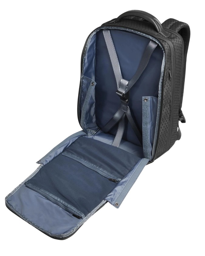  Piquadro - Zaino da Viaggio Modulare 2 in 1 in Pelle e Tessuto