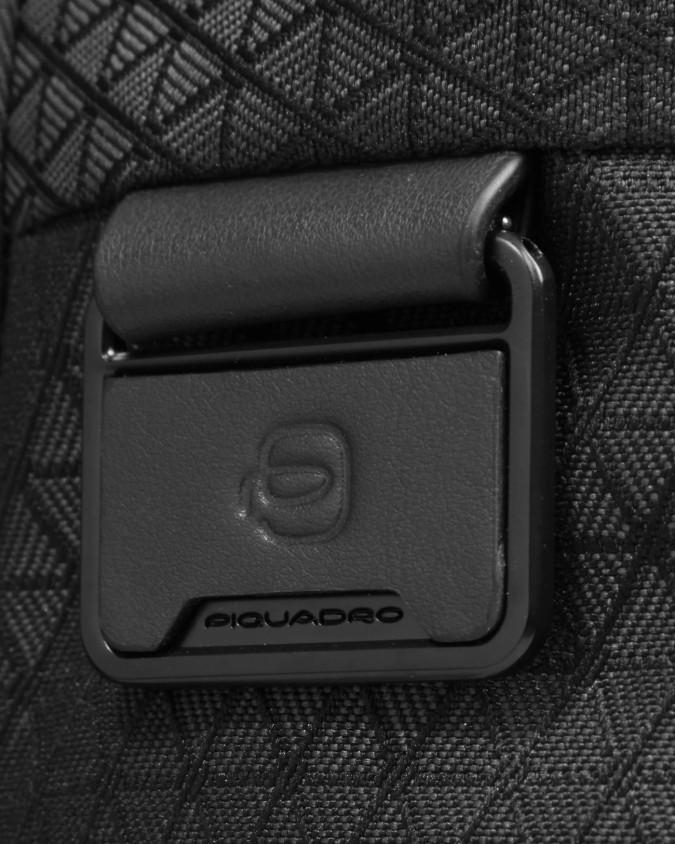  Piquadro - Zaino da Viaggio Modulare 2 in 1 in Pelle e Tessuto