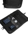  Piquadro - Zaino da Viaggio Modulare in Pelle e Tessuto Porta