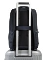  Piquadro - Zaino da Viaggio Modulare in Pelle e Tessuto Porta