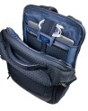  Piquadro - Zaino da Viaggio Modulare in Pelle e Tessuto Porta