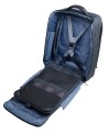  Piquadro - Zaino da Viaggio Modulare in Pelle e Tessuto Porta