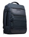  Piquadro - Zaino da Viaggio Modulare in Pelle e Tessuto Porta