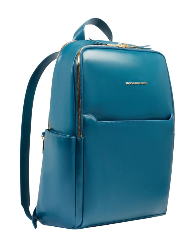  Piquadro – Zaino donna in pelle porta pc 14’’ a due comparti