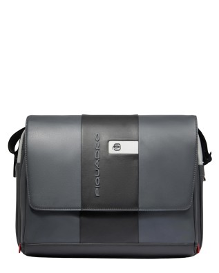 Piquadro - Leather Messenger Bag for a 14" Laptop