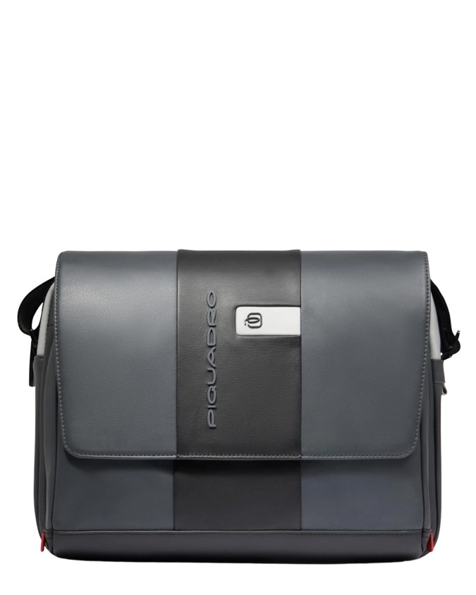  Piquadro - Borsa Messenger in Pelle Porta Pc 14"