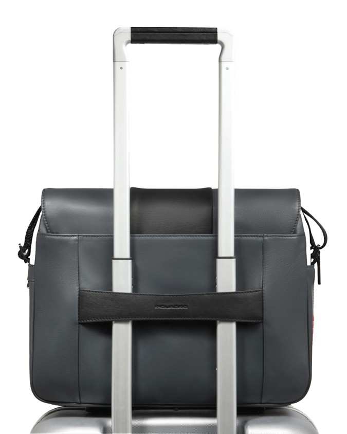  Piquadro - Borsa Messenger in Pelle Porta Pc 14"