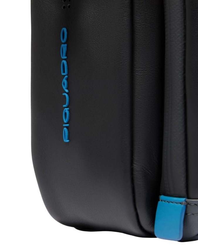  Piquadro - Borsa Messenger in Pelle Porta Pc 14"