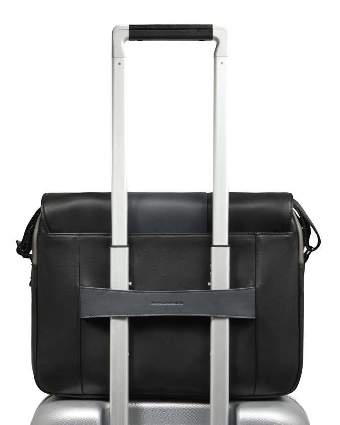  Piquadro - Borsa Messenger in Pelle Porta Pc 14"