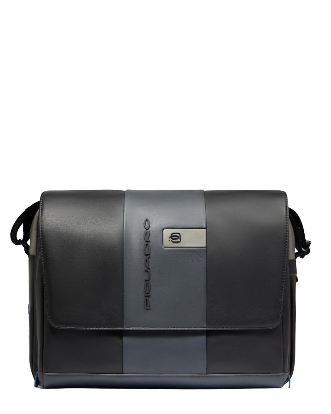  Piquadro - Borsa Messenger in Pelle Porta Pc 14"