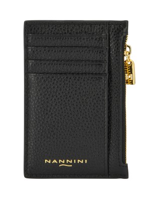  Nannini - Porta carte di credito verticale in pelle Wallis
